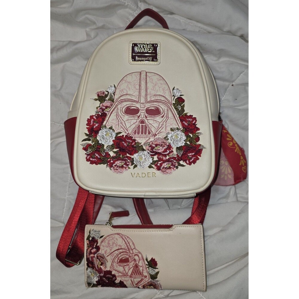 NWOT loungefly Disney star wars Darth Vader mini backpack & wallet set!